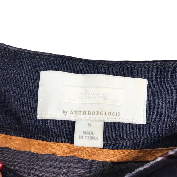 Ett:Twa by Anthropologie Jessie Velvet Floral Wide-Leg Pants Size:S - Picture 6 of 9